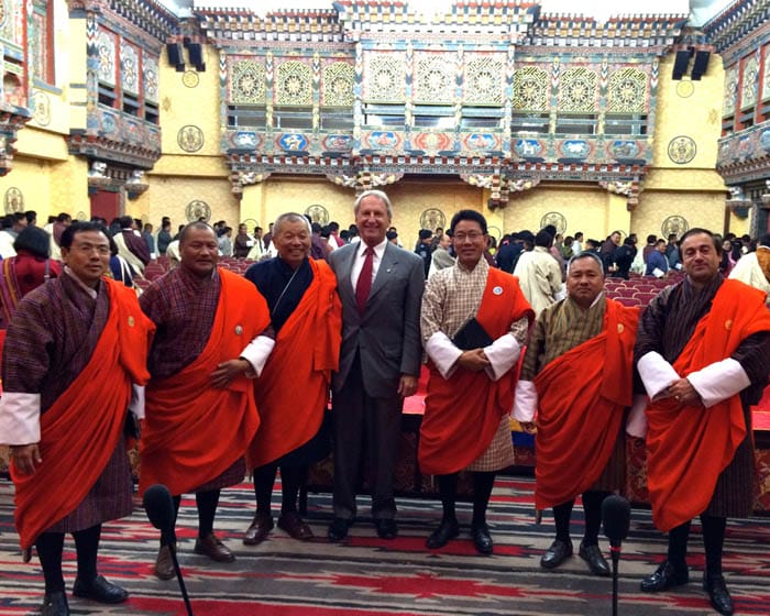 Professor Robert Klitgaard with Bhutanese government ministers