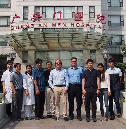 Tom Horan and members of the China Academy of Chinese Medical Sciences