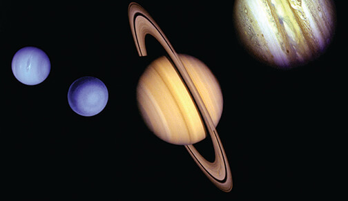 NASA image of planets in outer space.