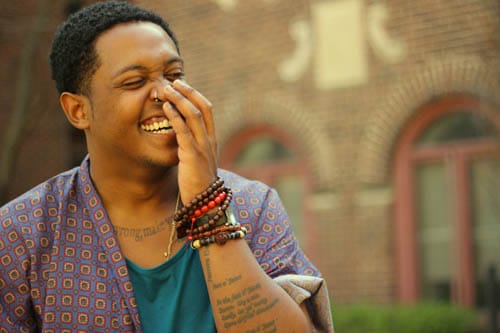 Danez Smith, winner of Claremont Graduate University's 2016 Kate Tufts Discovery Award