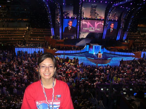 Leah Katz-Hernandez at the DNC