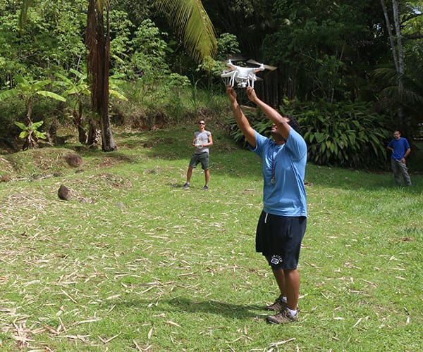 Ahmed Alzahrani with drone