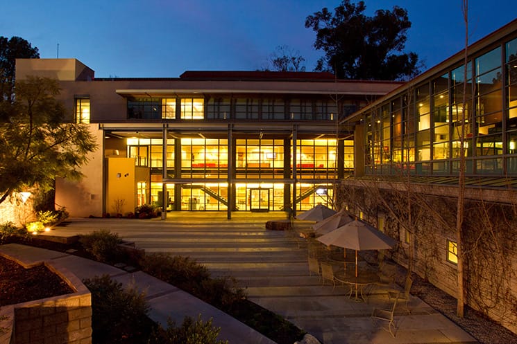 Photo of Ron W. Burkle Family Building, home of the Drucker School of Management