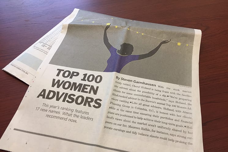 Top 100 Women Advisors article