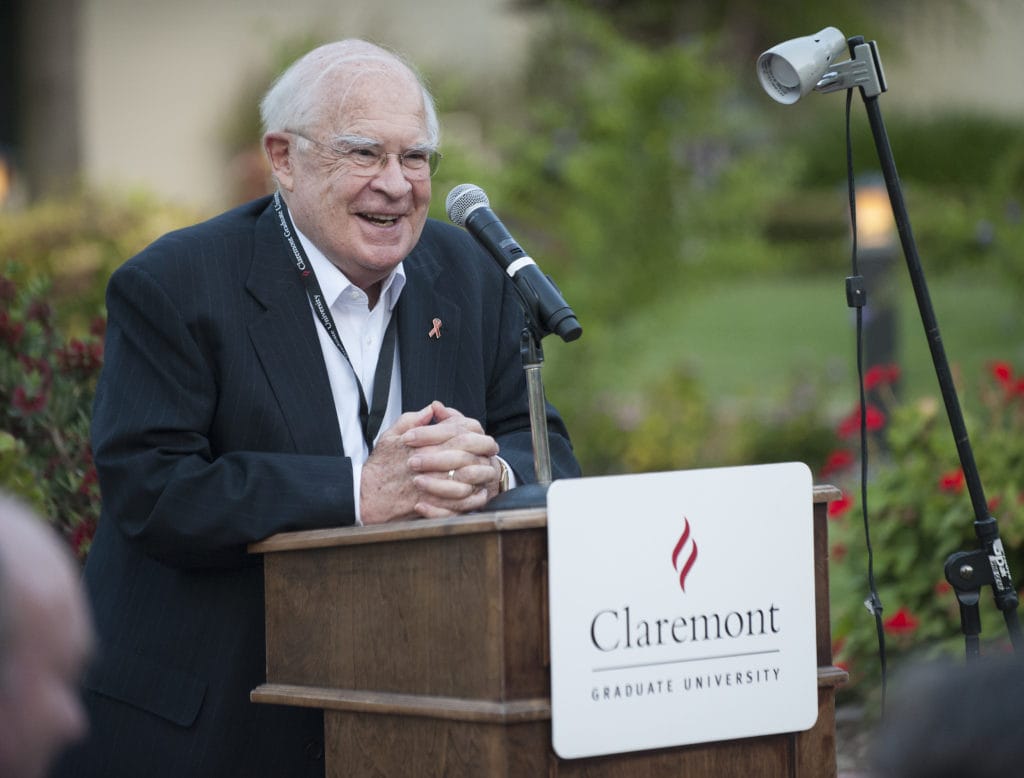 John Maguire addresses CGU's trustees in 2016.