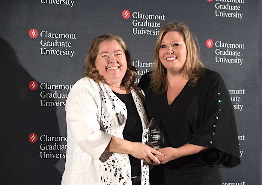 SES Dean DeLacy Ganley with Frances Gipson