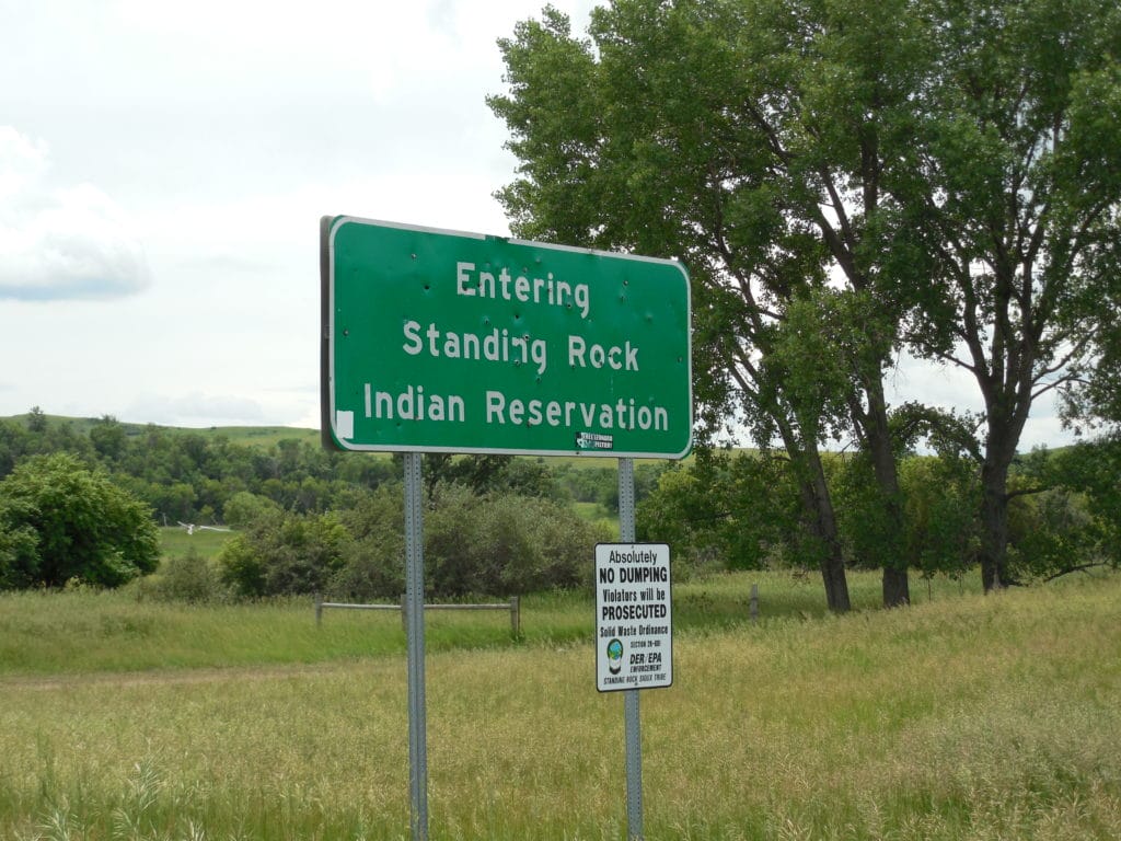 Standing Rock Reservation sigh