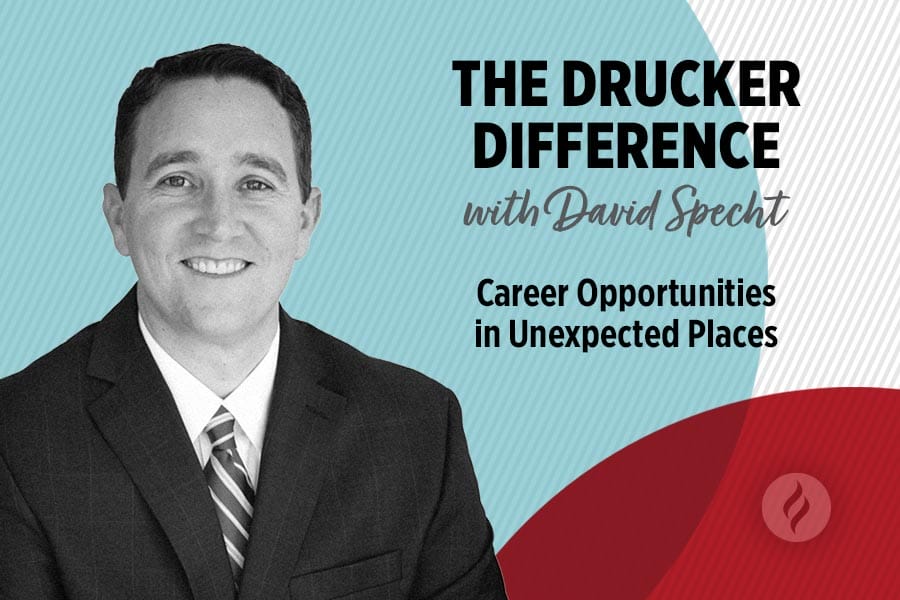 David Specht Headshot Graphic for The Drucker Difference