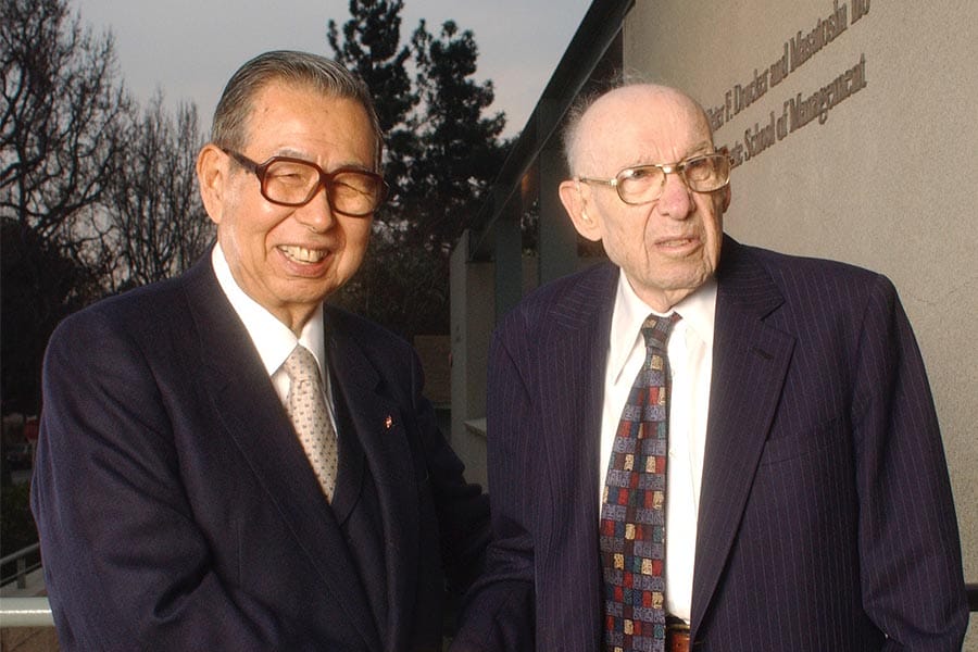 Masatoshi Ito and Peter Drucker