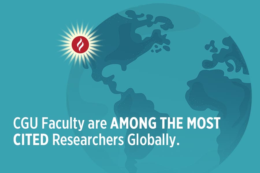 CGU Faculty are among the most cited researchers globally text graphic