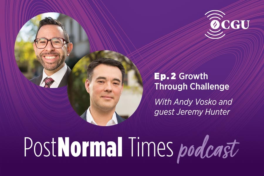 Andrew Vosko and Jeremy Hunter PostNormal Times podcast episode 2 banner