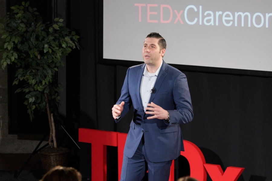 Nick Nicholas speaking at TEDxClaremontGraduateUniversity