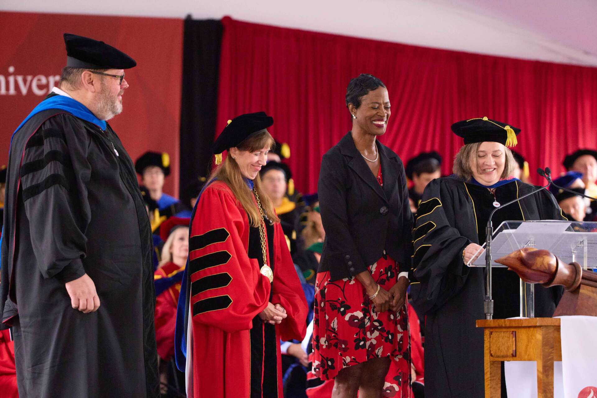 romarilyn awarded the dream and believe honor at CGU commencement