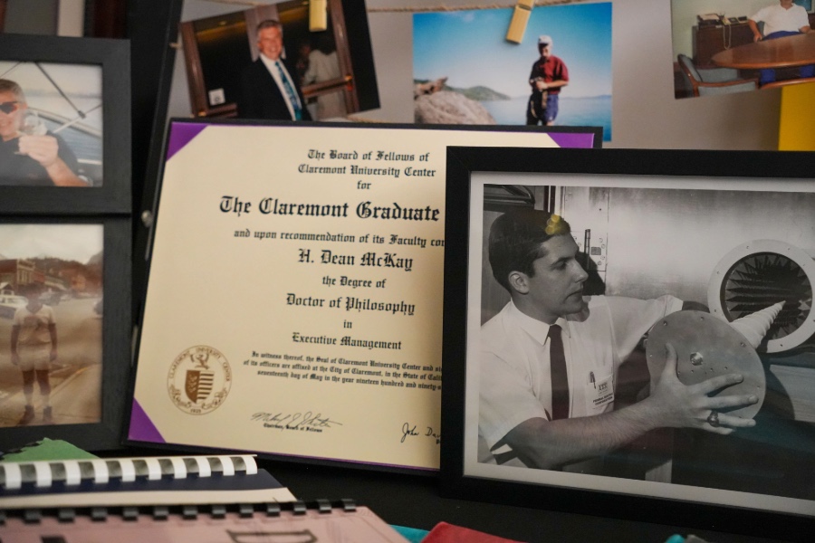 Memorabilia remembering Dean McKay
